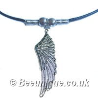 Large Angel Wing Necklace - Click Image to Close
